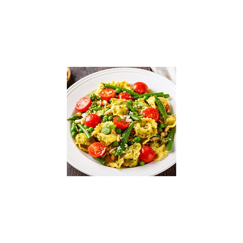 Tortellini mit Zuckerschoten und Tomaten