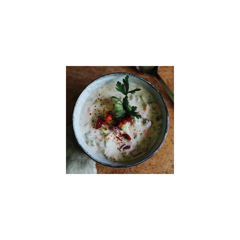 Gemüse-Kaltschale mit Kefir