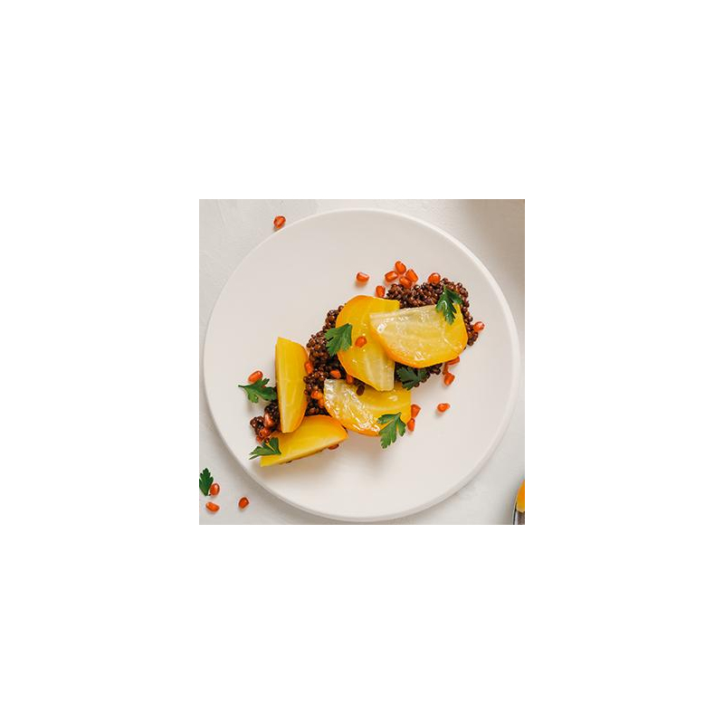 Goldrübe im Salzmantel