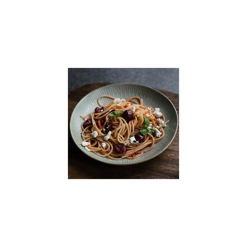 Sommerliche Cherry Spaghetti