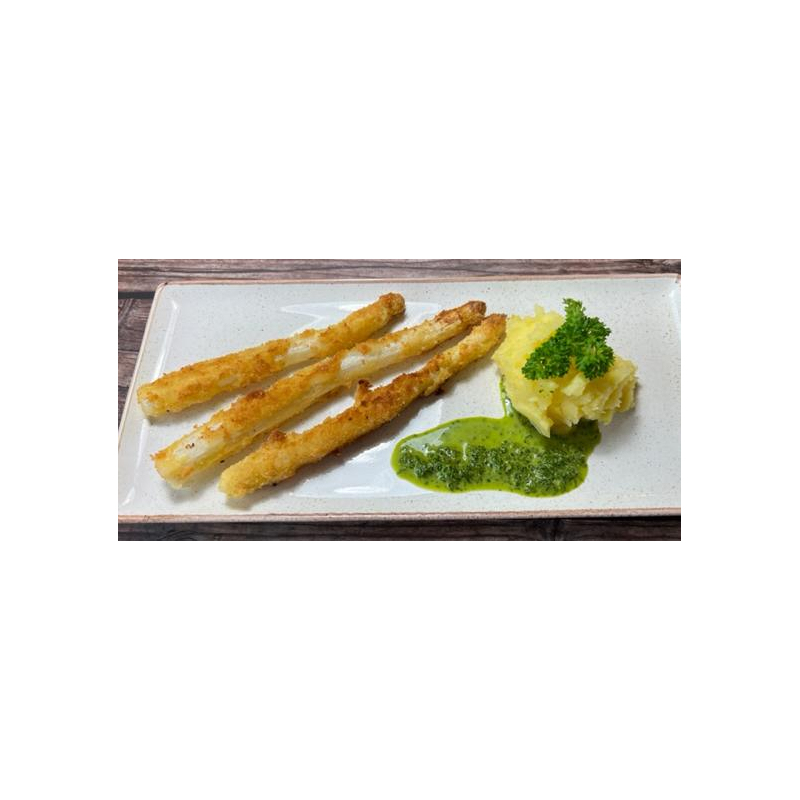 Gebackener Spargel mit Petersilien-Limetten-Pesto