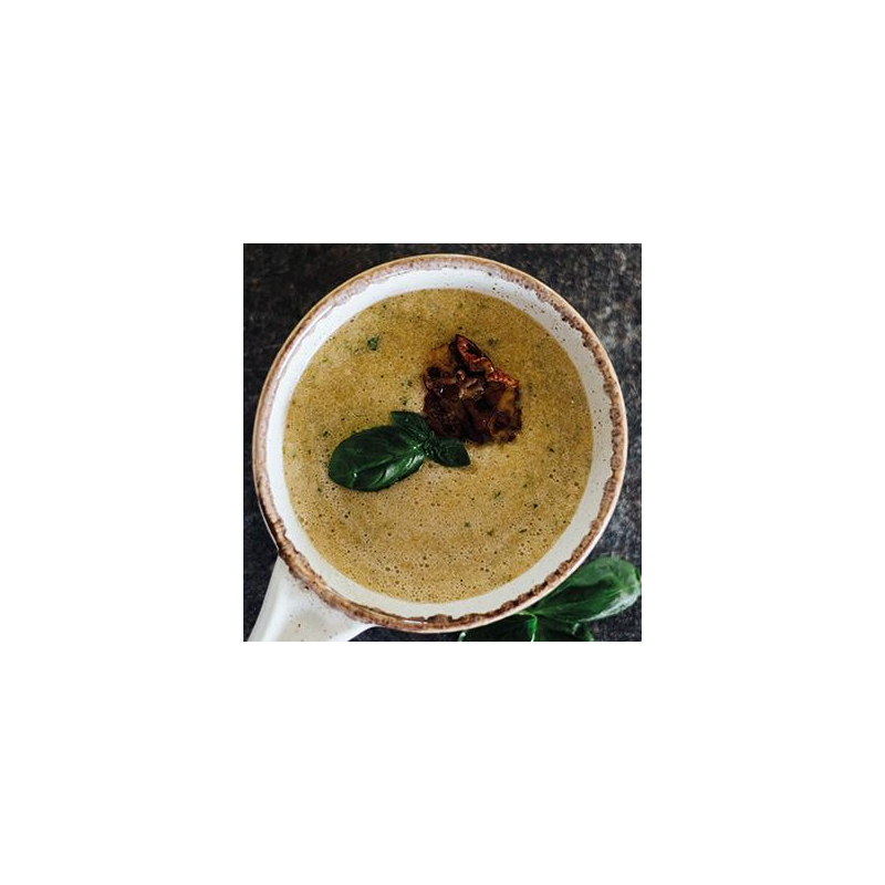 Kalte Melonen-Suppe mit Schinken