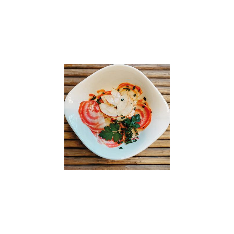 Ringelbete-Salat mit Honig-Senf-Dressing