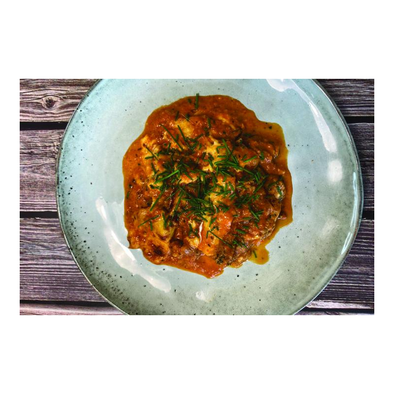 Überbackenes Gyros Metaxa-Art