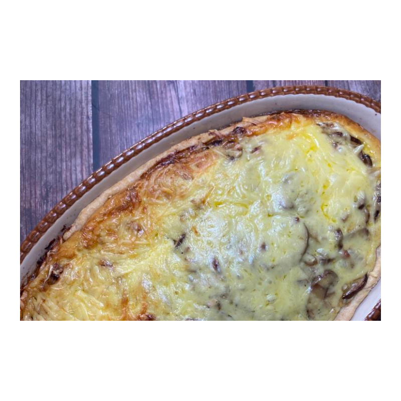 Champignon-Schinken Quiche