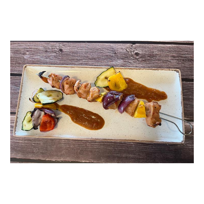 Hähnchenspieße in Ananas-Chili-Marinade