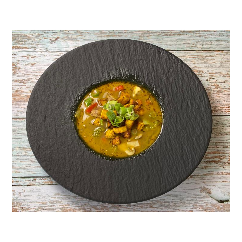 Curry-Kokos-Suppe mit Tofu