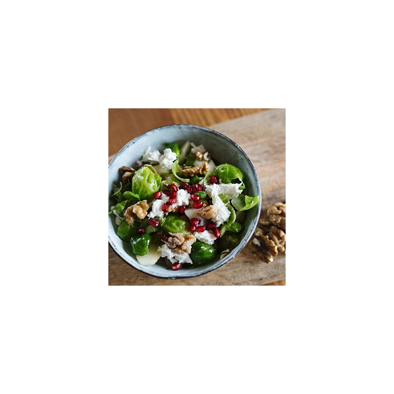 Rosenkohl-Salat mit Birne