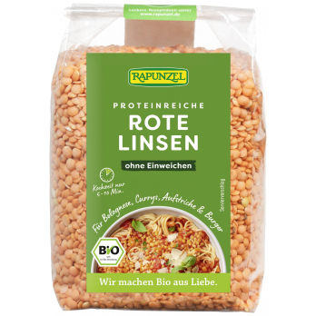 Linsen, rot