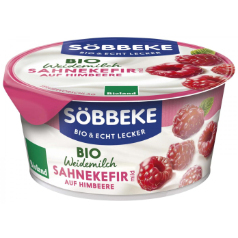 Sahnekefir auf Himbeere - Weidemilch