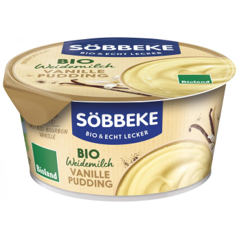 Vanillepudding, Becher