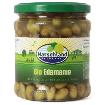 Edamame im Glas
