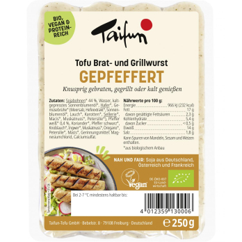 Tofu Bratwurst gepfeffert