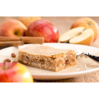 Apfelkuchen mit Zimtdecke vegan (4 Stück)