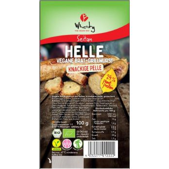 Vegane Helle Bratwurst knackige Pelle (2 Stück)