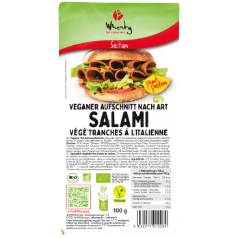 Veganer Aufschnitt Salami Art