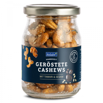 Cashews Tamari Sesam im Pfandglas