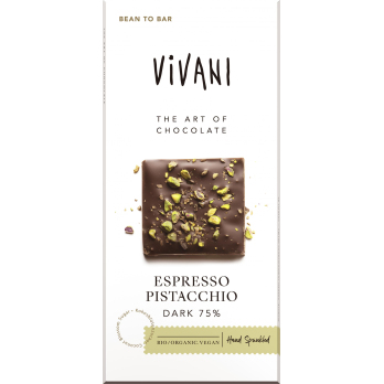 Espresso Pistacchio Dark 75% Cacao