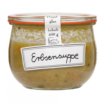 Erbsensuppe im Weck-Glas