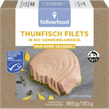 Thunfisch Filets in Sonnenblumenöl