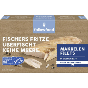 Makrelen Filets in eigenem Saft