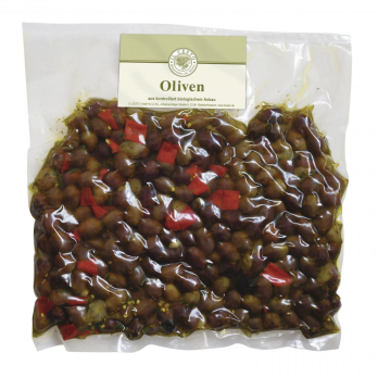 Leccino-Oliven ohne Stein, pikant (Großgebinde)