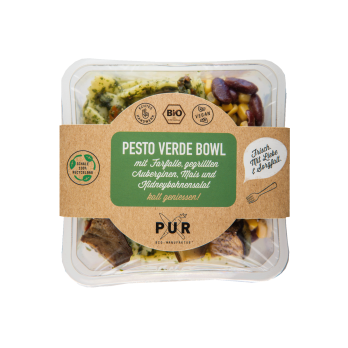 Pesto Verde Bowl Farfalle gegril. Aubergine