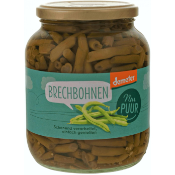 Brechbohnen Glas
