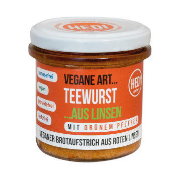 Vegane Art Teewurst grüner Pfeffer