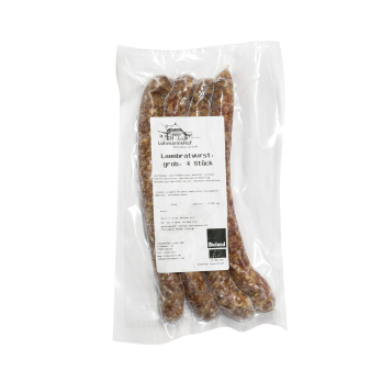 TK Lamm-Bratwurst grob vom Rauhwolligen Pommerschen Landschaf