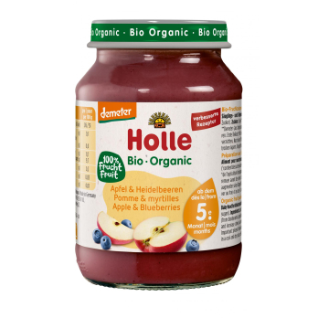 Babynahrung Apfel Heidelbeere